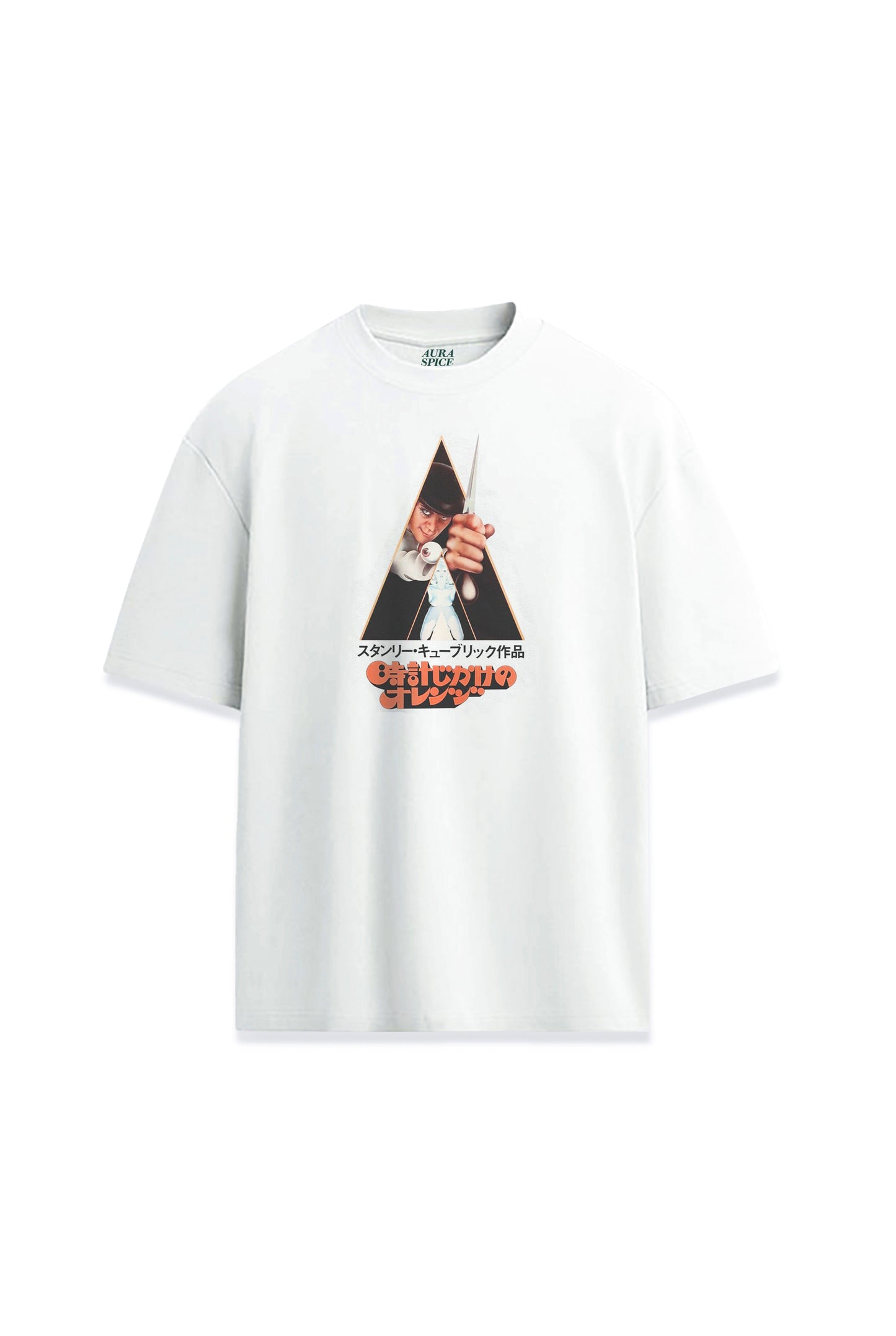 Clockwork Orange Otomatik Portakal Filmi Japonca Baskılı Oversize Tişört