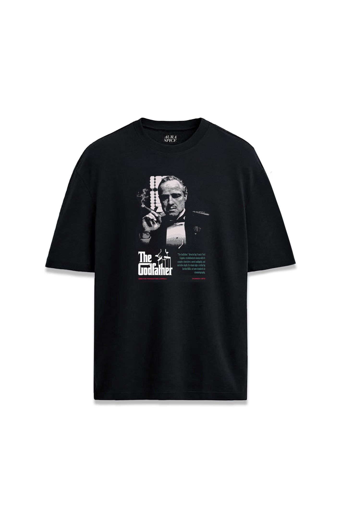 The Godfather Baba Film Yazılı Baskılı Oversize Unisex Tişört