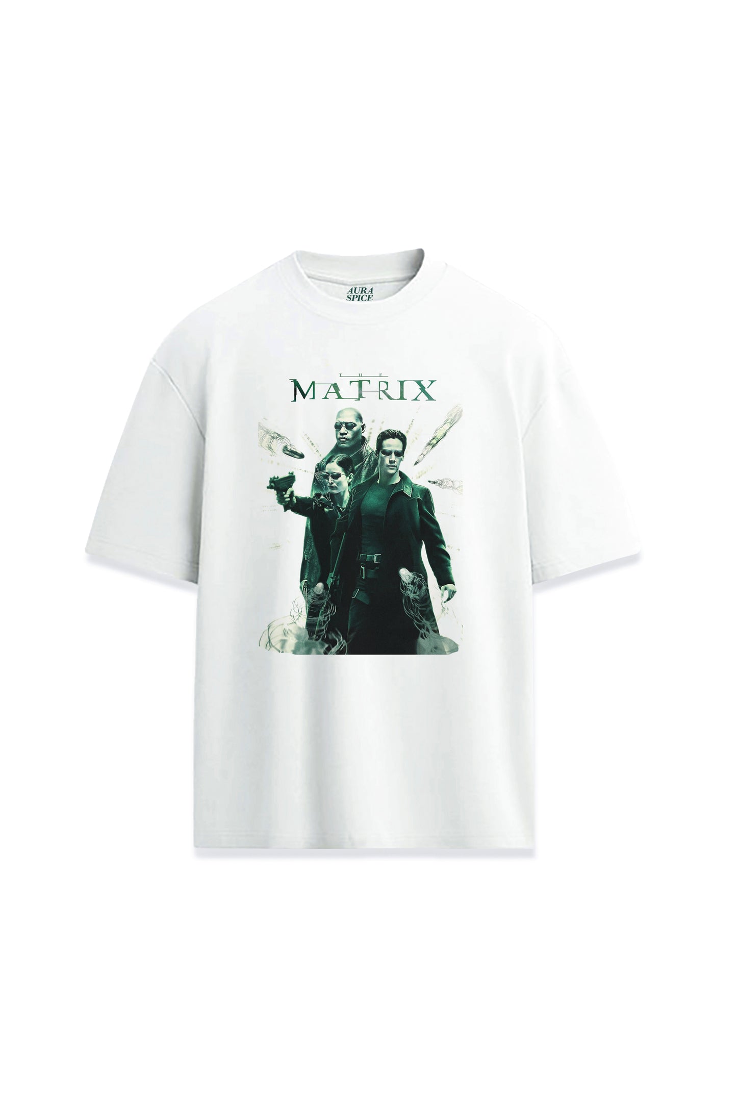 The Matrix Neo Morpheus Trinity Baskılı Oversize Unisex Premium Tişört