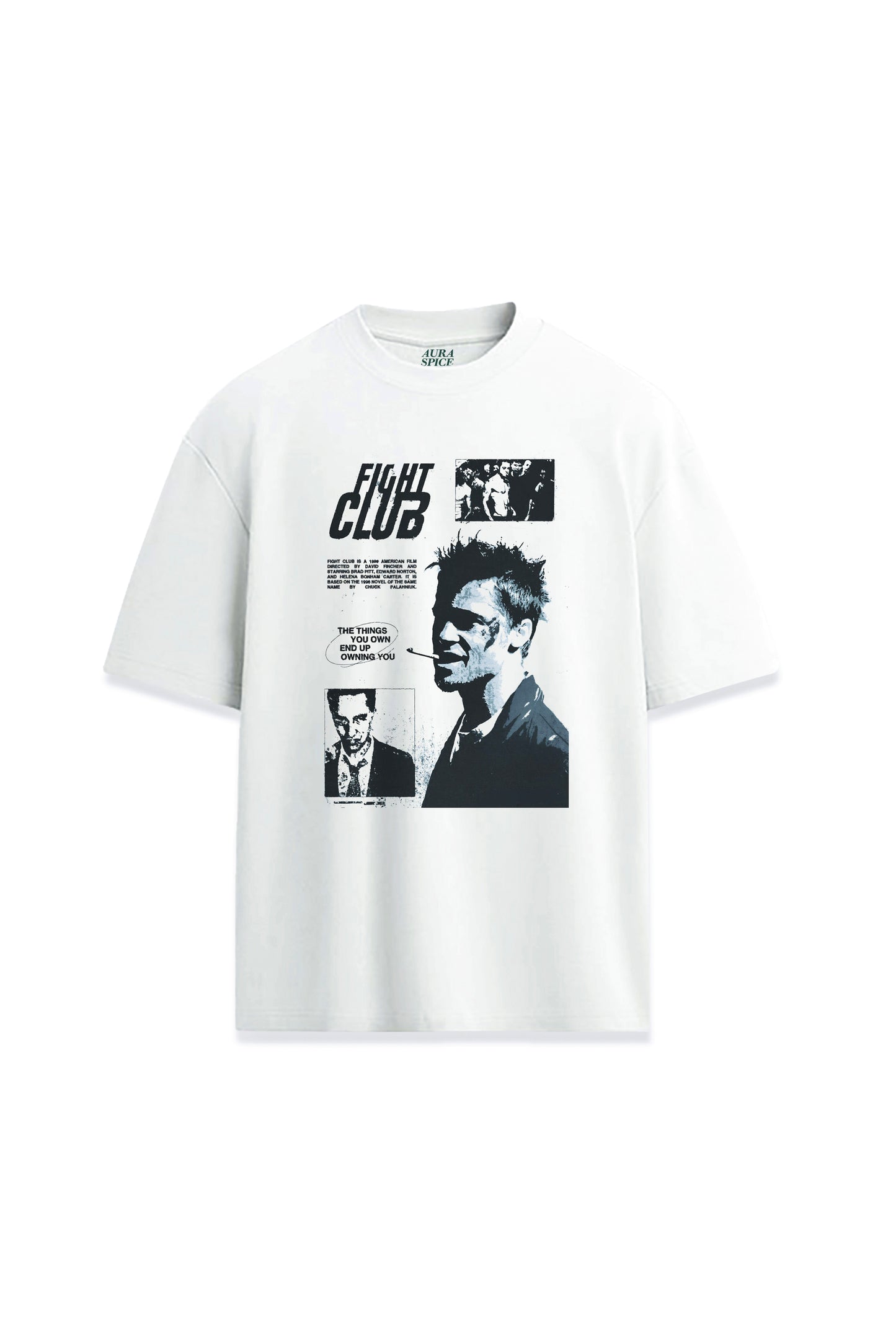 Fight Club Film Tyler Durden Baskılı Oversize Unisex Premium Tişört