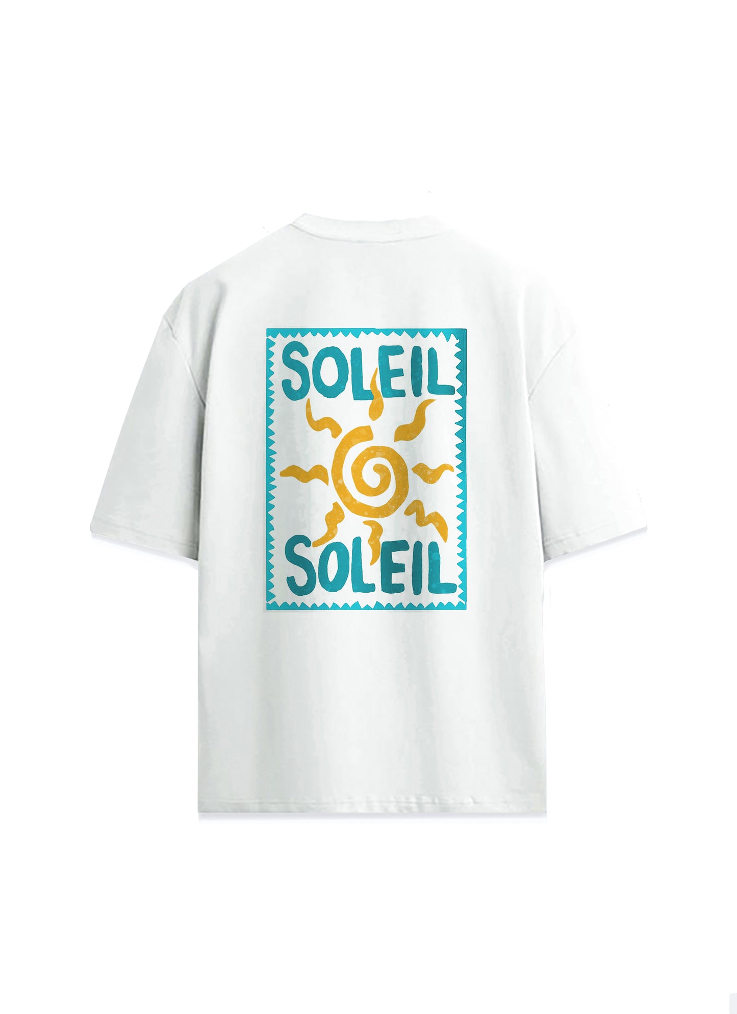 Inspired By The Sun Yaz Güneş Tasarım Sırt Baskılı Oversize Unisex Tişört