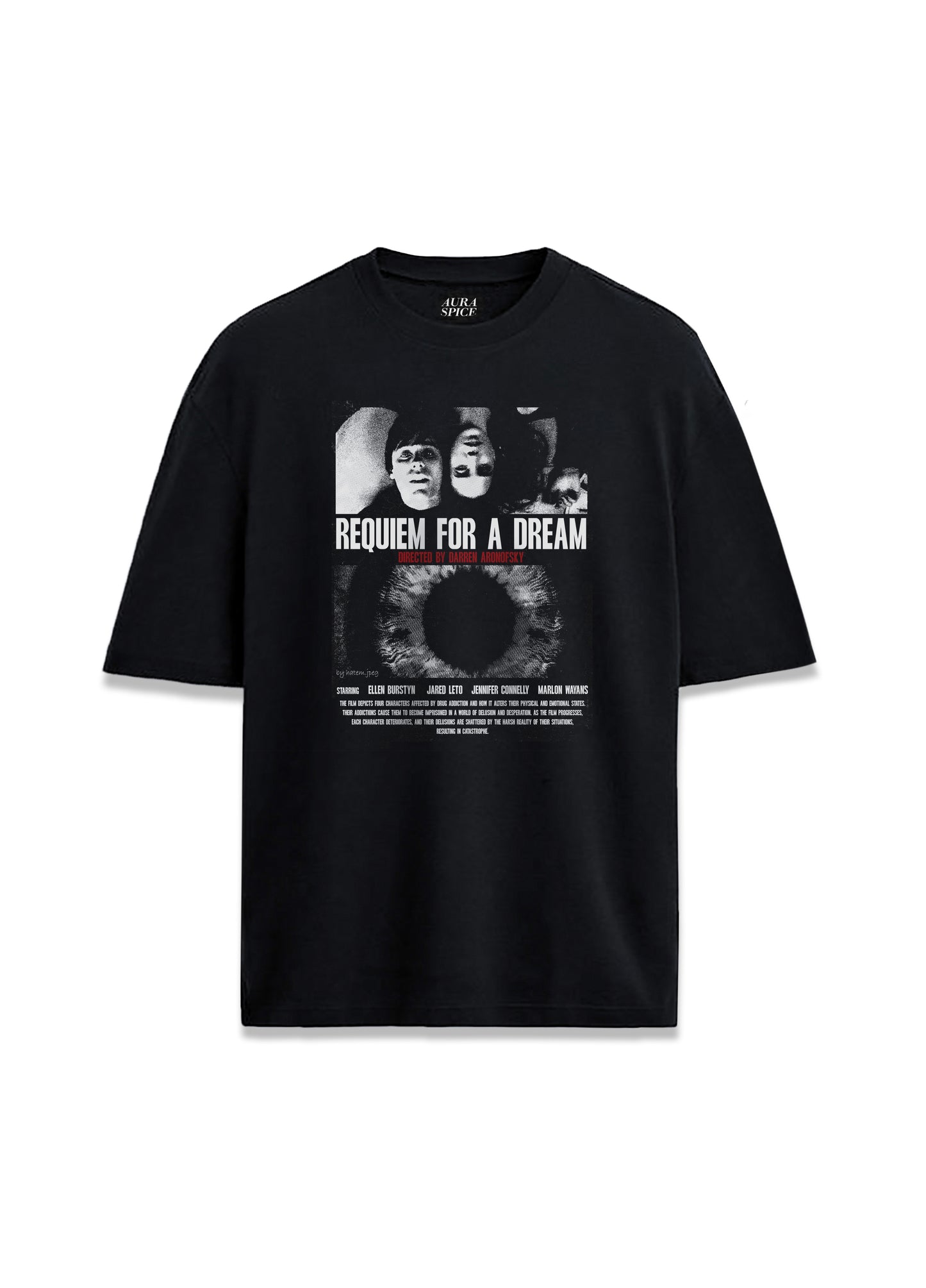 Requiem For Dream Rüya İçin Ağıt Film Baskılı Oversize Unisex Tişört