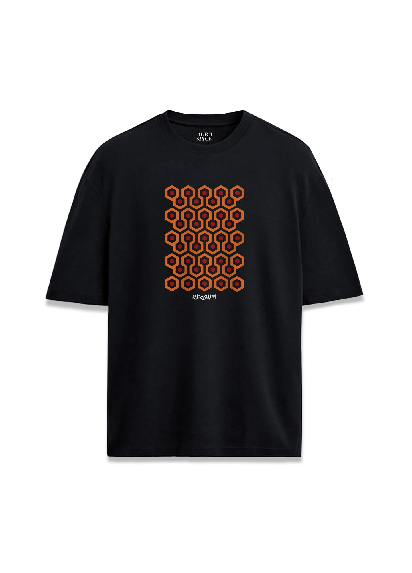 The Shining Film Otel Deseni Redrum Yazılı Baskılı Oversize Unisex Tişört