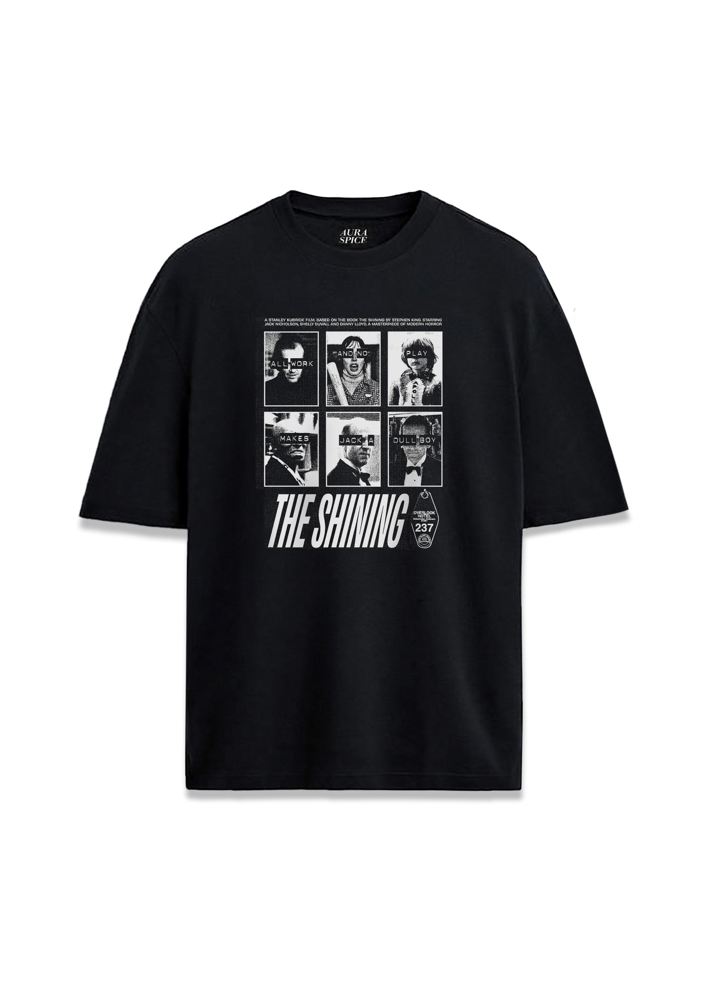 The Shining Film Sahnesi ve Sözleri Baskılı Oversize Unisex Tişört
