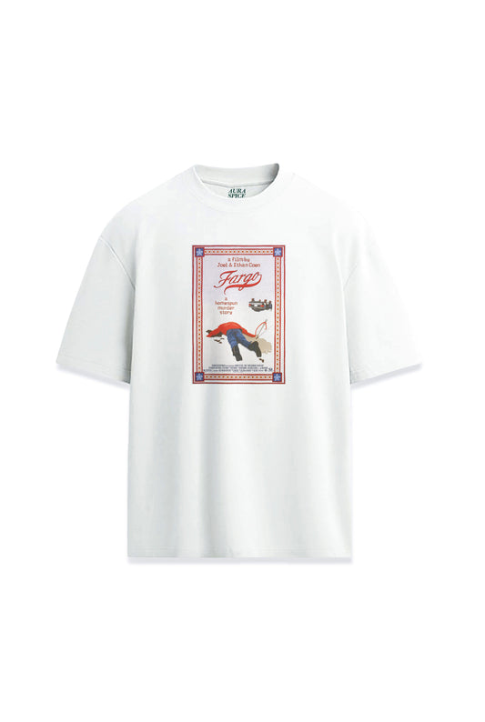 Fargo Film Baskılı Oversize Unisex Premium Tişört