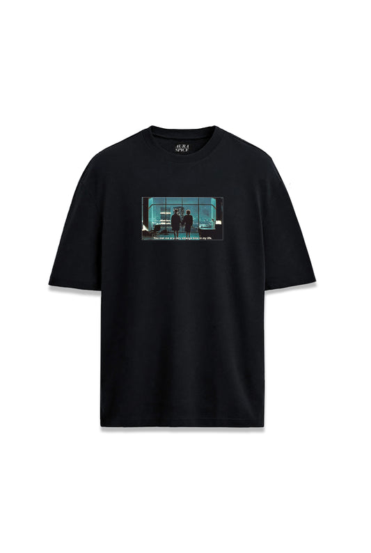 Fight Club Final Sahnesi Baskılı Oversize Unisex Tişört