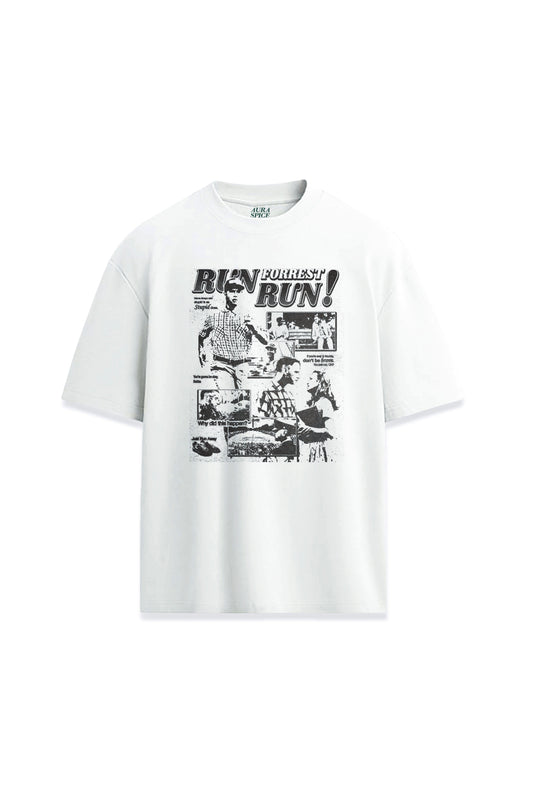 Forrest Gump Film Sahnesi Baskılı Oversize Unisex Premium Tişört