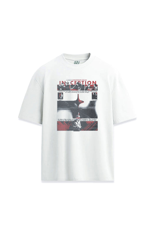 Inception Başlangıç Film Sahnesi Baskılı Oversize Unisex Premium Tişört