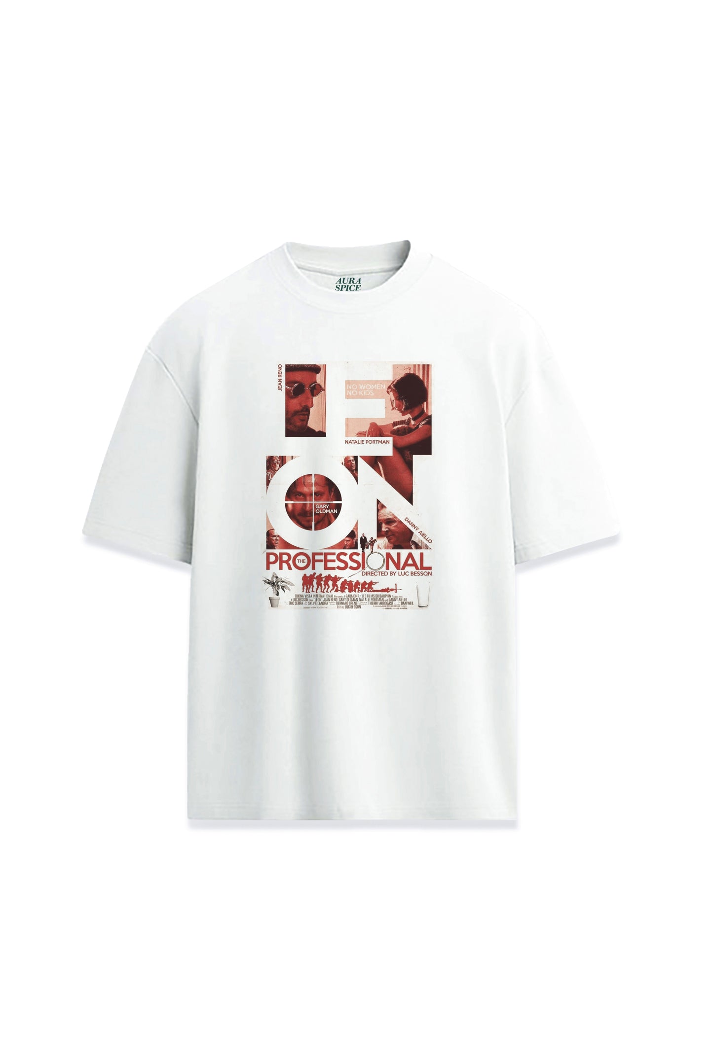 Leon Professional Film Tasarım Baskı Oversize Unisex Premium Tişört
