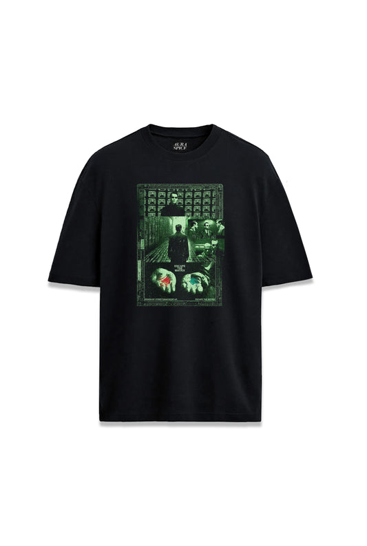 The Matrix Film Afiş Make Choice Tasarım Baskılı Oversize Unisex Tişört