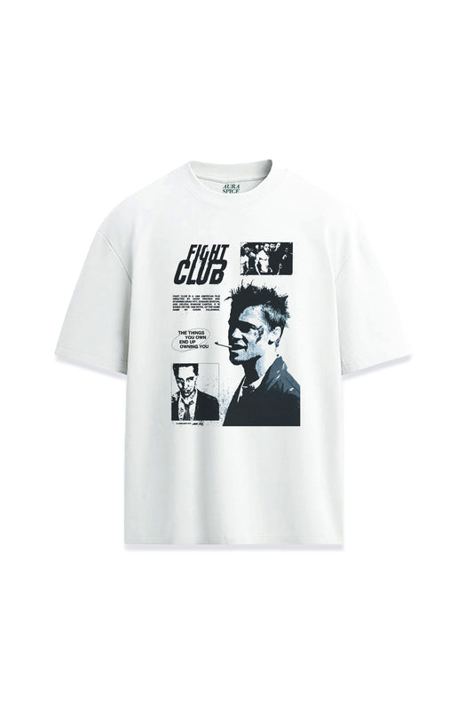 Fight Club Film Tyler Durden Baskılı Oversize Unisex Premium Tişört