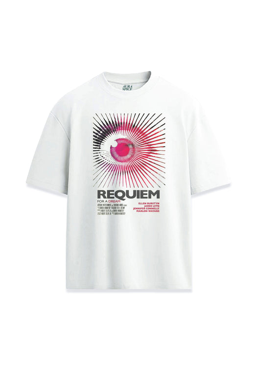 Requiem For Dream Rüya İçin Ağıt Film Tasarım Baskılı Oversize Unisex Tişört
