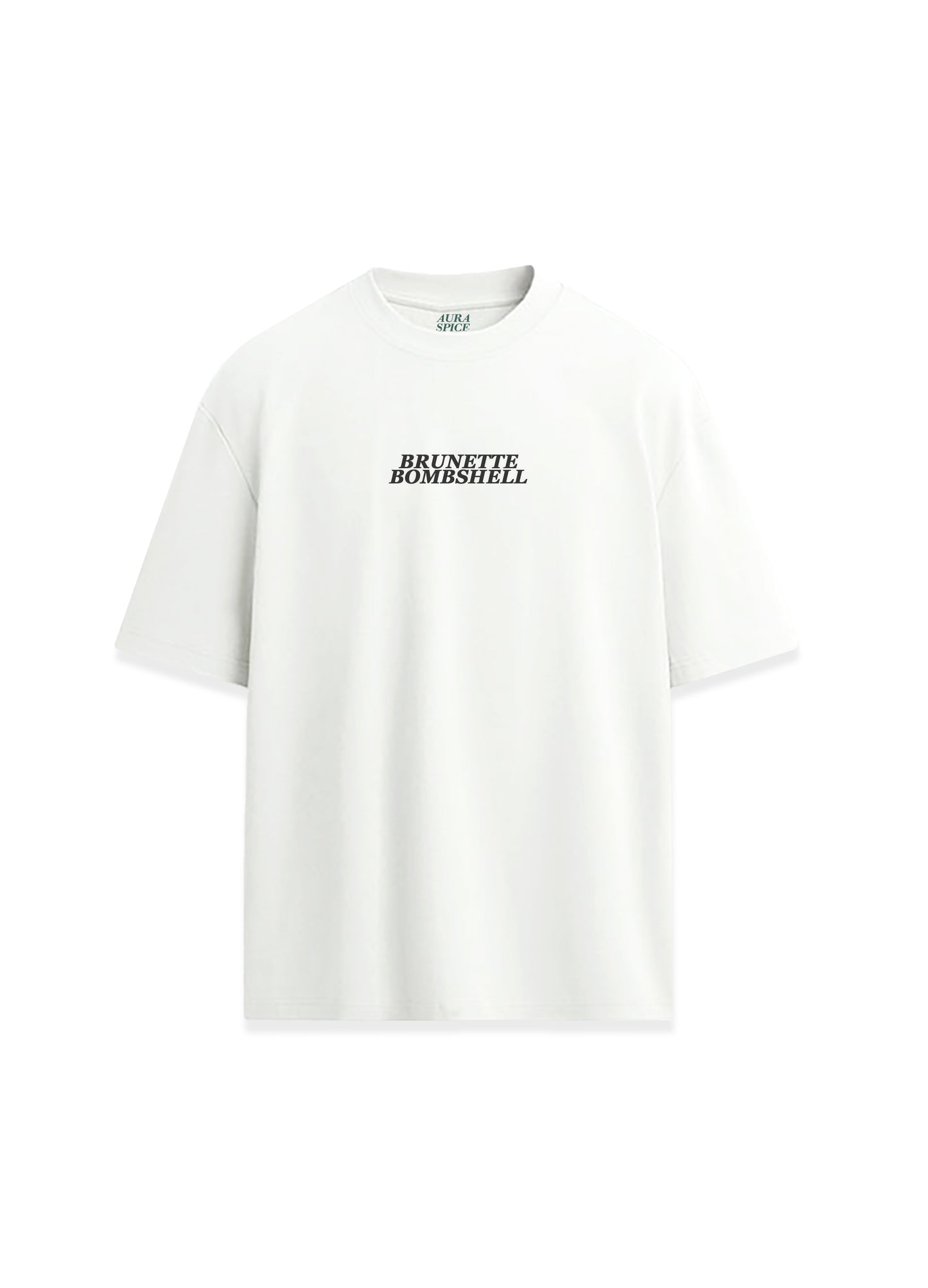 Brunette Bomb Minimal Yazılı Oversize Unisex Premium Tişört