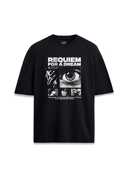 Requiem For Dream Rüya İçin Ağıt Film Baskılı Oversize Unisex Tişört