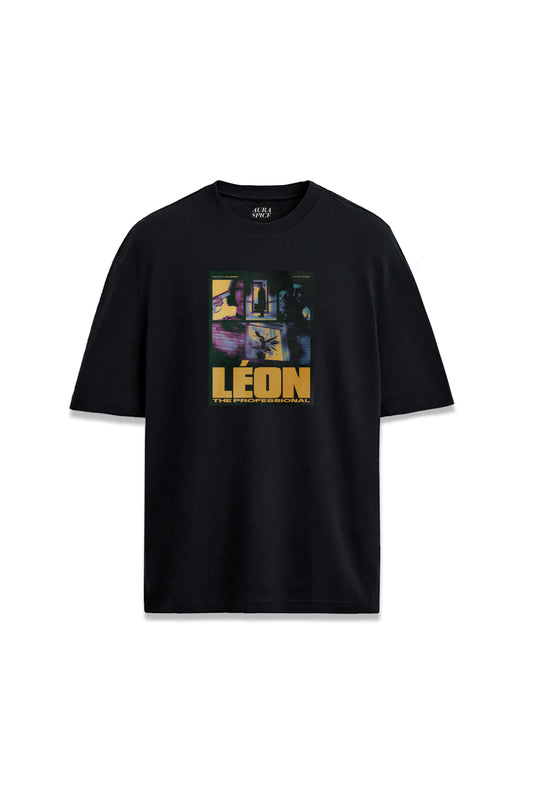 Leon Professional Film Tasarım Baskılı Oversize Unisex Tişört