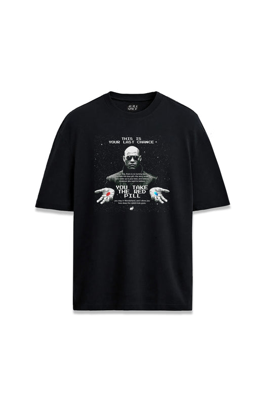 The Matrix Film Morpheus Tasarım Baskılı Oversize Unisex Tişört