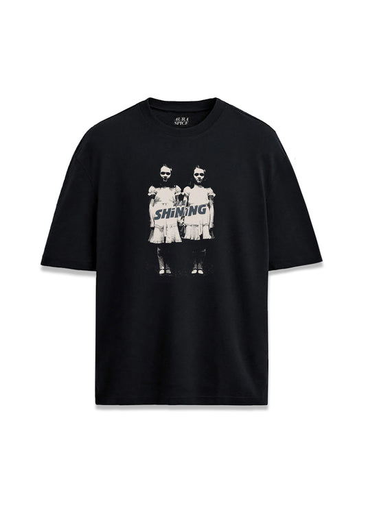 The Shining İkiz Kızlar Korku Filmi Baskılı Oversize Unisex Tişört