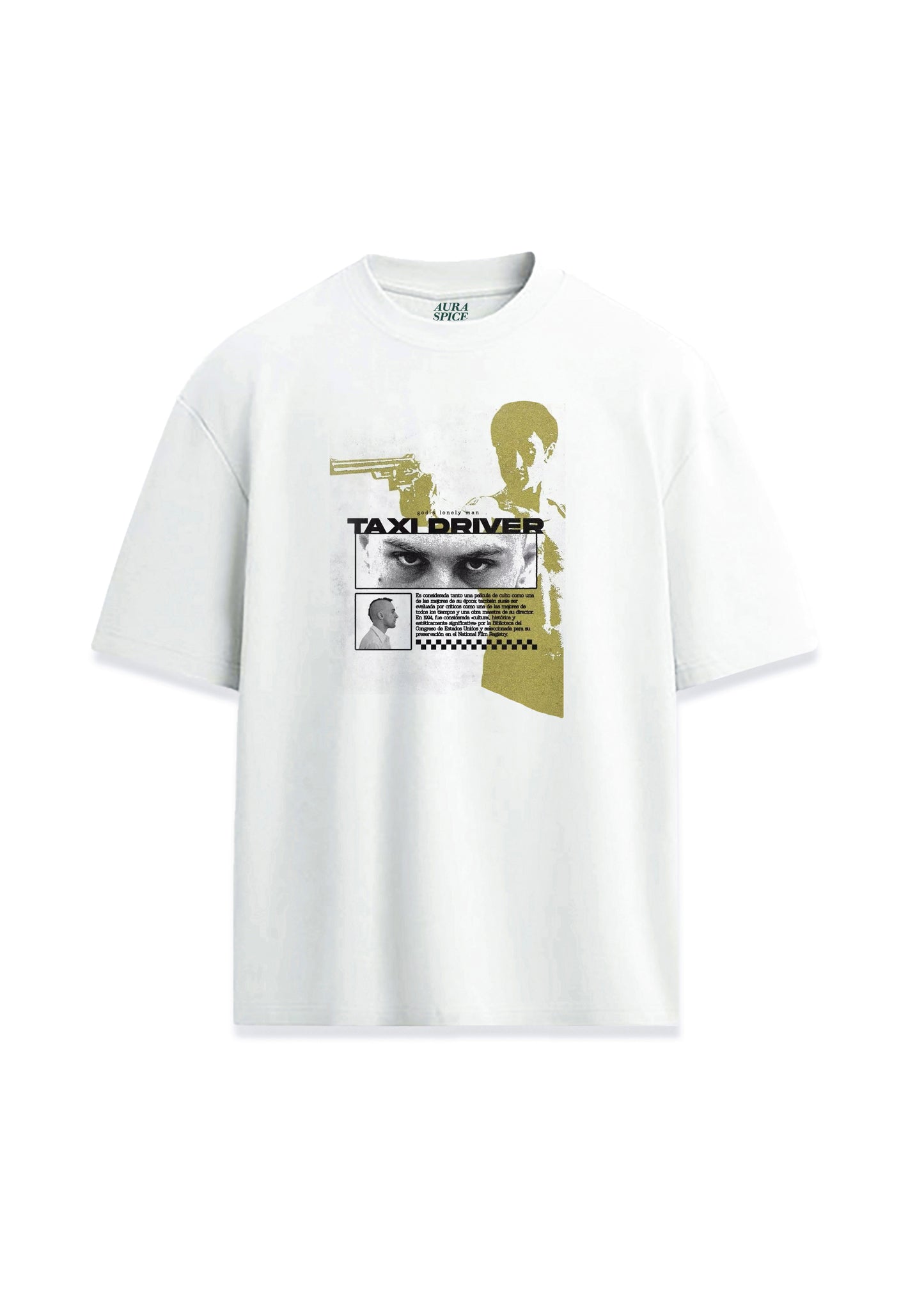 Taxi Driver Film Afiş Tasarım Baskılı Oversize Unisex Retro Tişört